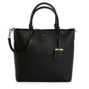 Lauren Ralph Lauren Black ANDOVER MINI TOTE